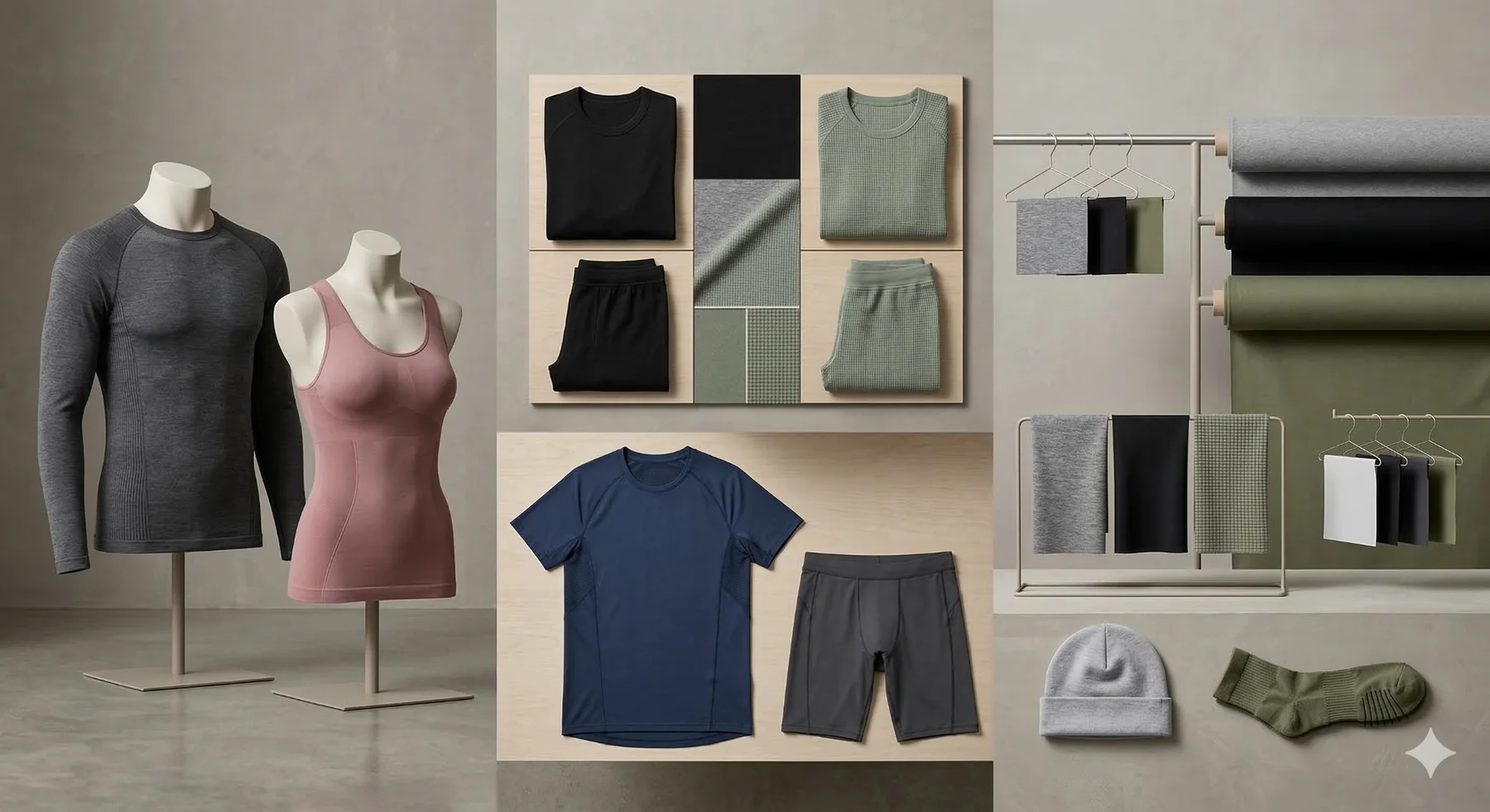 Base layers and performance knitwear private label portfolio by Amirtex