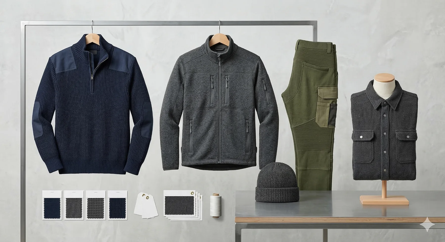 Functional and workwear apparel private label portfolio by Amirtex